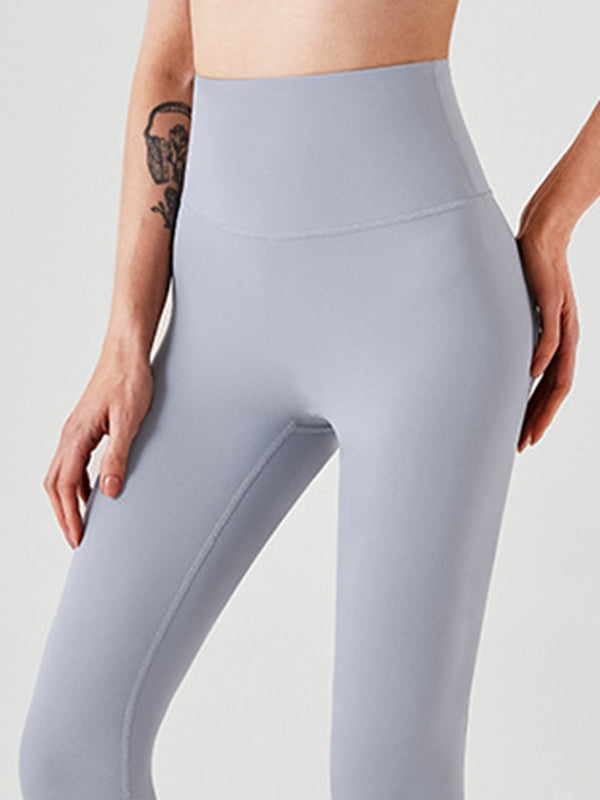 Gefütterte High-Rise Leggings mit elastischem Bund