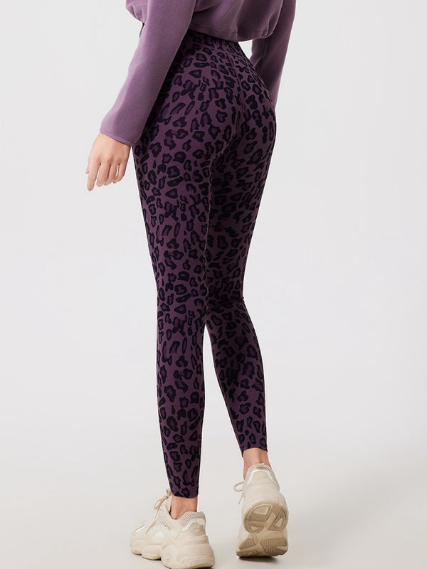 Fleece Leopard Print Leggings