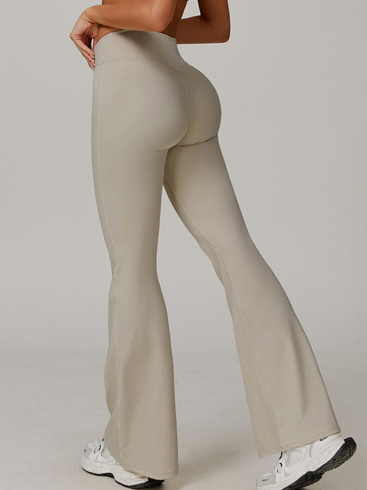 Sexy V-shape Waist Flare Leggings
