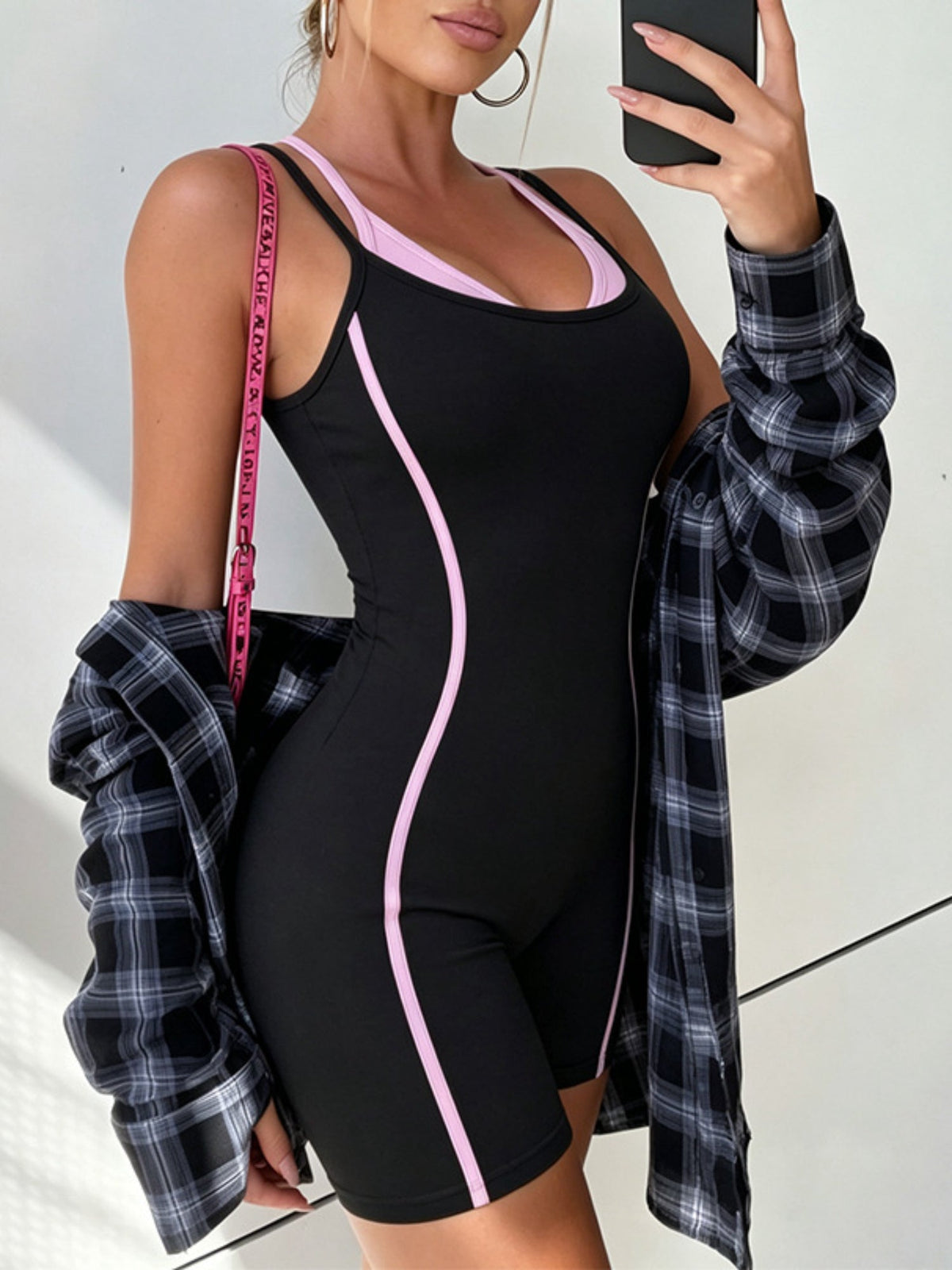 Slim Fit Sleeveless Yoga Bodysuit Sport Romper