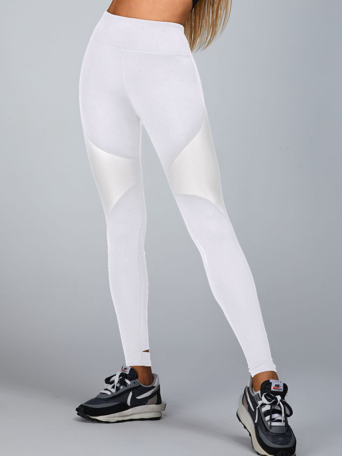 High Waist Stretch Mesh Stitching Leggings