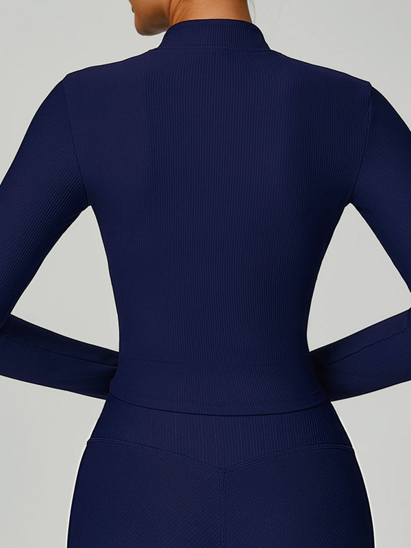 Ribbed High-rise Leggings