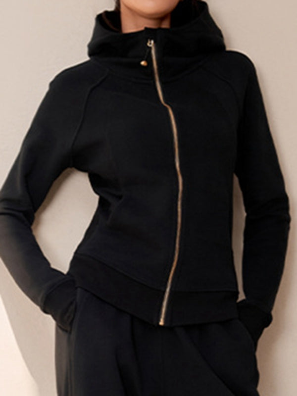 Pocket Zipper With Hat Jacket