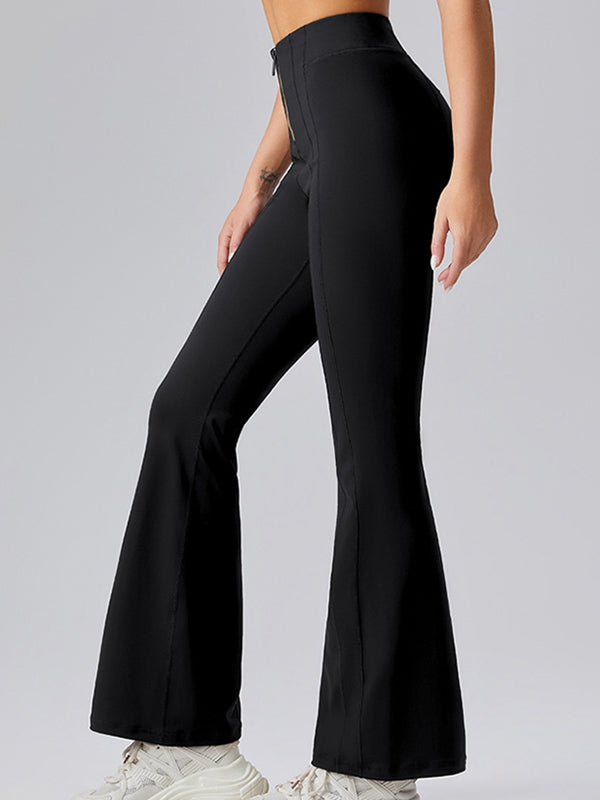 Sexy Denim Zipper Flare Leggings
