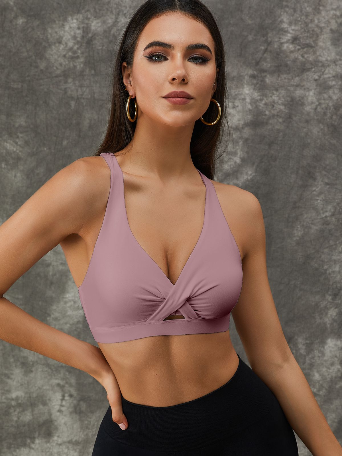 Twist Hollow Out Sports Bras