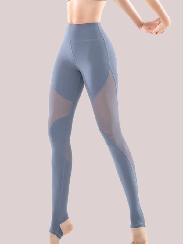 Mesh-Leggings mit hoher Taille