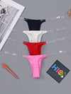ZASUWA Female Sexy Solid Color Print T-Back Panties