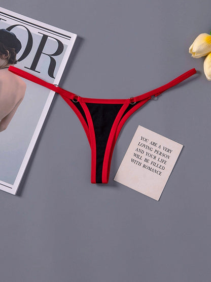 Contrast Color T-back Panties