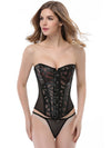 PU Hollow Out Net Roman-knot Breathble Corset Shapewear