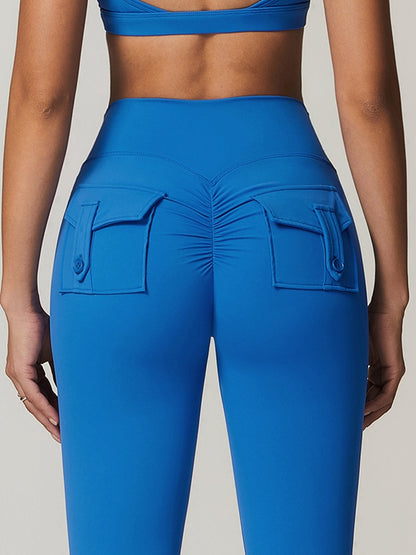 Cargo-Leggings mit Tasche und Scrunch-Po
