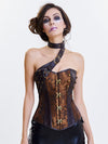 PU Faux Leather Gothic Lace-up Belt Corset Shapewear