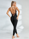Unique Mesh Hollow Out Backless Jumpsuit