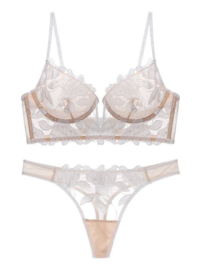Lily Embroidered Mesh Panties