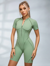 Sexy Backless Zipper Scrunch Bum Romper