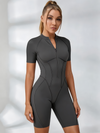 Sexy Backless Zipper Scrunch Bum Romper