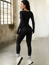 ZASUWA Female Sexy Buttons Elastic Tight Jumpsuit