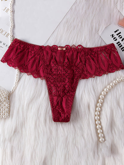 Damen Roman-Knot-Spitzen-T-Back-Höschen