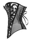 PU Hollow Out Net Roman-knot Breathble Corset Shapewear