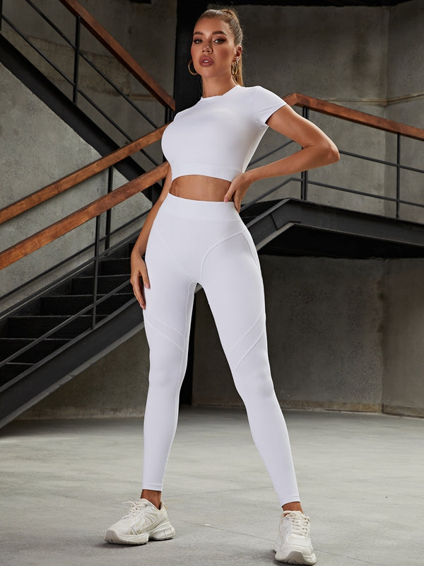 ❤Extra Sexy "Juicy White" Cropped Short Sleeves