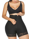 ZASUWA Female Lace Zipper Push Up Design Corset Shapewear Shorts