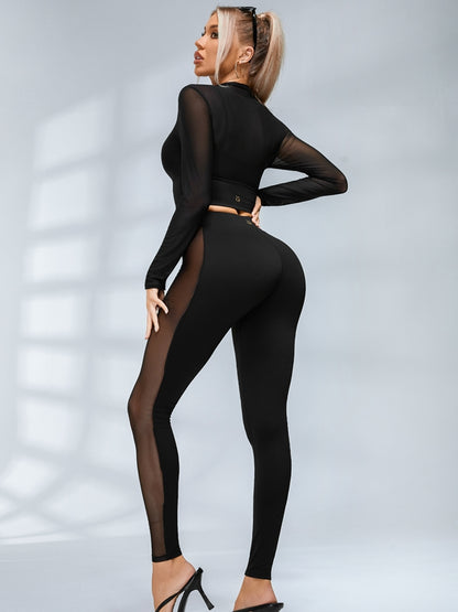 Sexy Sheer Mesh Seamless Leggings
