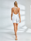 Hollow Out Cross Back Jumpsuit