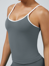 Stripes Backless Seamless Tank