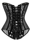PU Hollow Out Net Roman-knot Breathble Corset Shapewear
