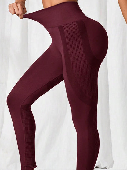 Hüftstraffende nahtlose hochtaillierte elastische enge Leggings