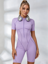 Sexy Backless Zipper Scrunch Bum Romper