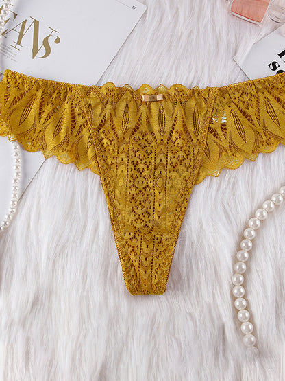 Damen Roman-Knot-Spitzen-T-Back-Höschen