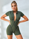 🖤ZASUWA Female Trendy Zipper Peach Booty Romper