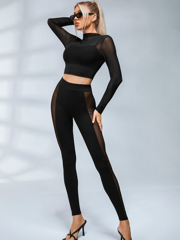 Sexy Sheer Mesh Seamless Leggings
