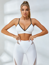 🖤ZASUWA Female Mesh Cross Back Short Tracksuit
