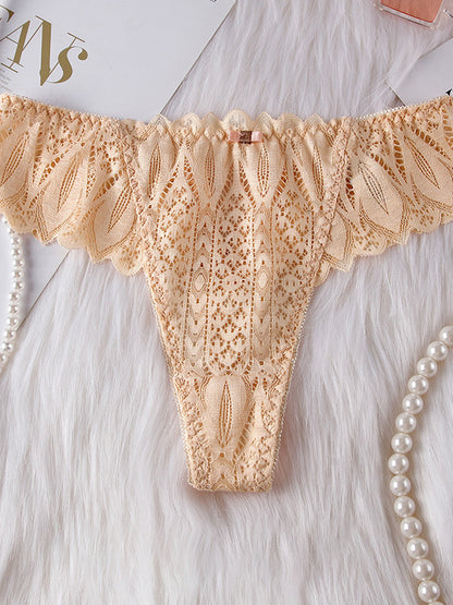 Damen Roman-Knot-Spitzen-T-Back-Höschen