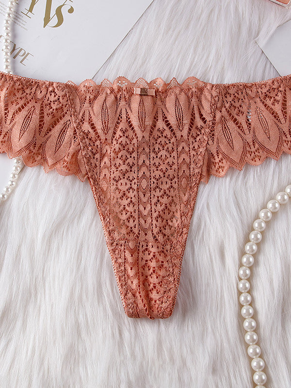 Damen Roman-Knot-Spitzen-T-Back-Höschen