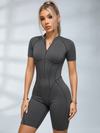 Sexy Backless Zipper Scrunch Bum Romper