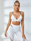 🖤ZASUWA Female Mesh Cross Back Short Tracksuit