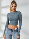 Quick-dry Round Collar Long Sleeves