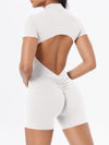 ZASUWA Female Hollow Out Backless Scrunch Bum Push Up Design Romper