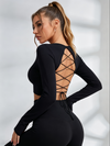 Cross Back Long Sleeves