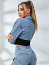 Feamle Denim Cropped Jacket