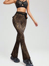 ZASUWA Female Sexy Leopard Print Flare Leggings