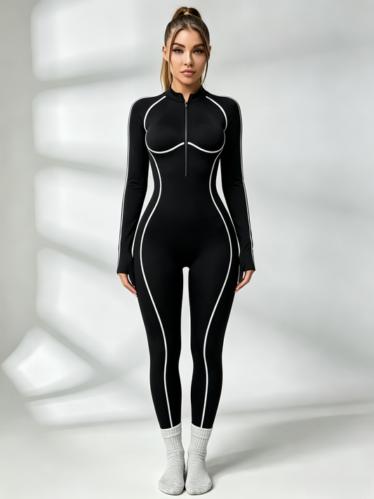 Backless Zipper Jumpsuit