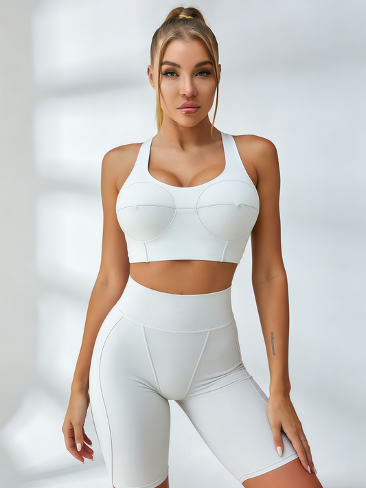 🖤ZASUWA Female Chest-Support Short Tracksuit