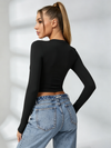 Quick-dry Round Collar Long Sleeves