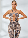 🖤ZASUWA Female Leopard Hollow Out Short Romper