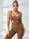 Quick-Dry Hollow Out Jumpsuit