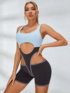 🖤ZASUWA Female Sexy Contrast Color Unique Cutout Jumpsuit