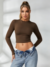 Quick-dry Round Collar Long Sleeves